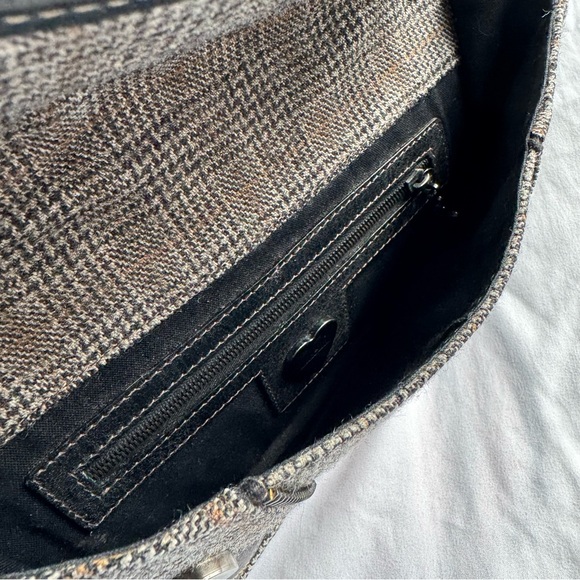 Luella Vintage Two-Way Chain Strap Tweed Handbag - Picture 6 of 6